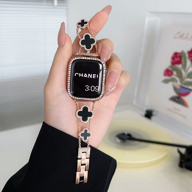 幸せの四葉のクローバー Apple Watchバンド-hmcase