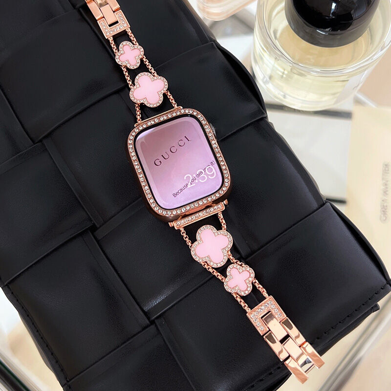 幸せの四葉のクローバー Apple Watchバンド-hmcase