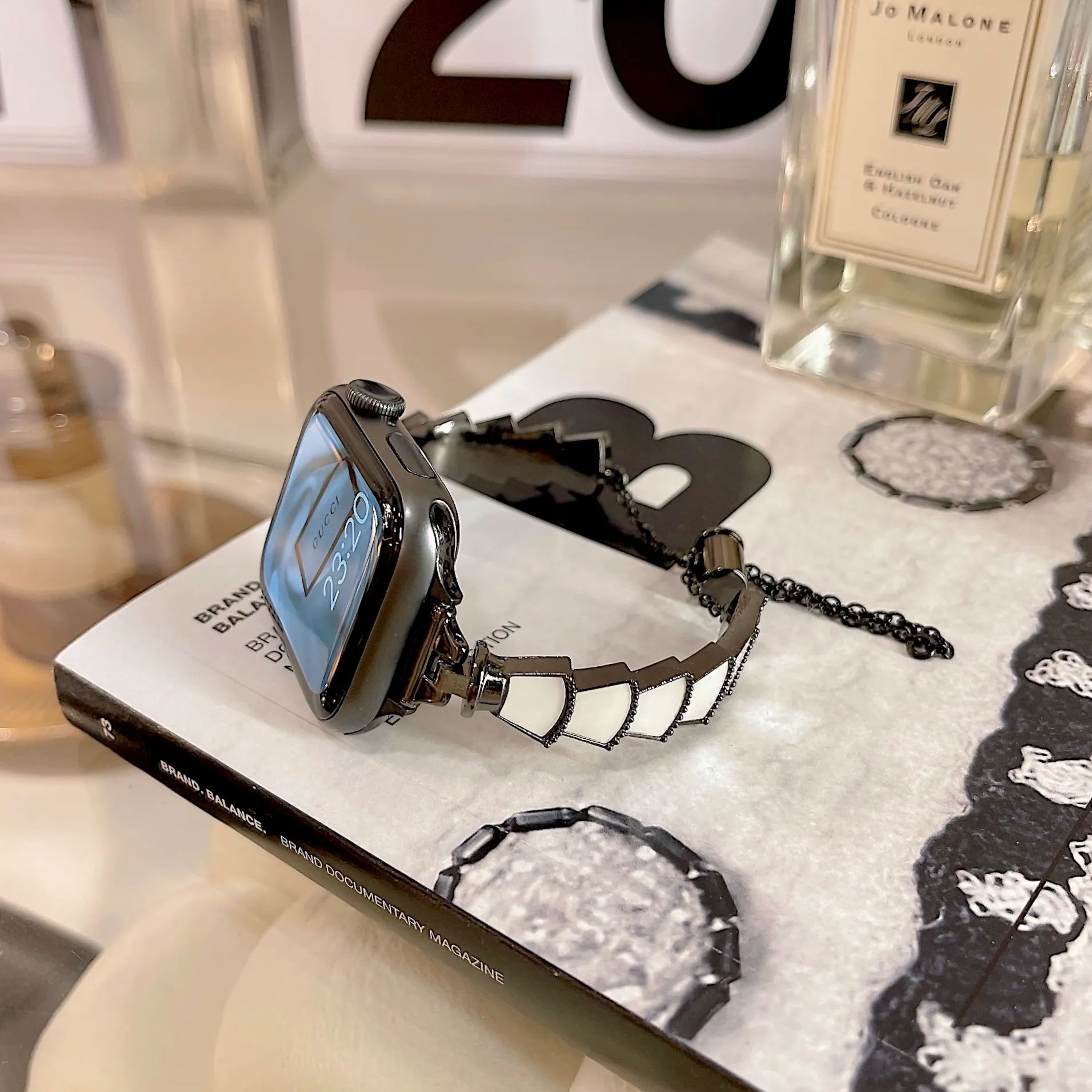 メタリック貝象眼 Apple Watchバンド-hmcase