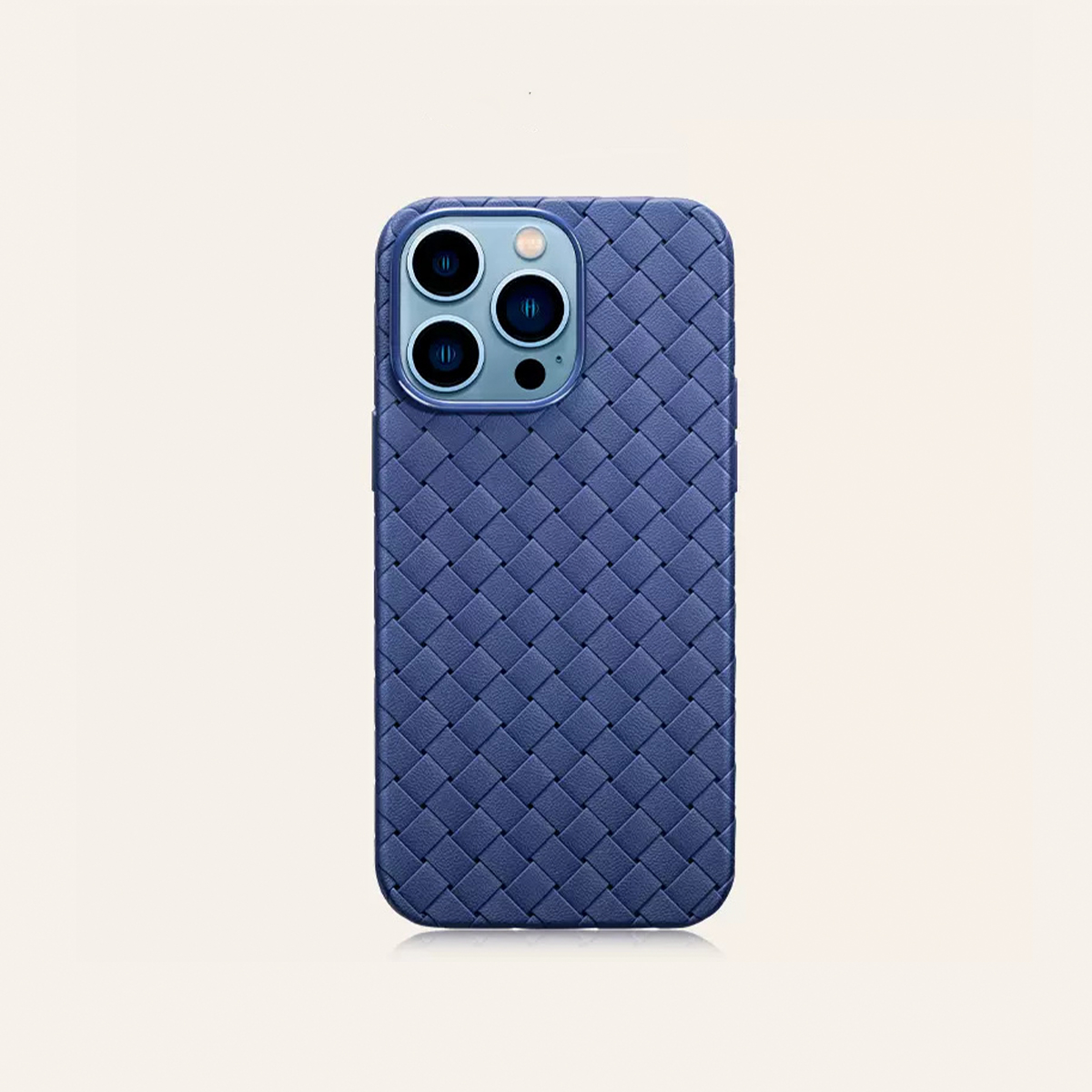 高級クラシック編み込みレザー iPhoneケース-hmcase