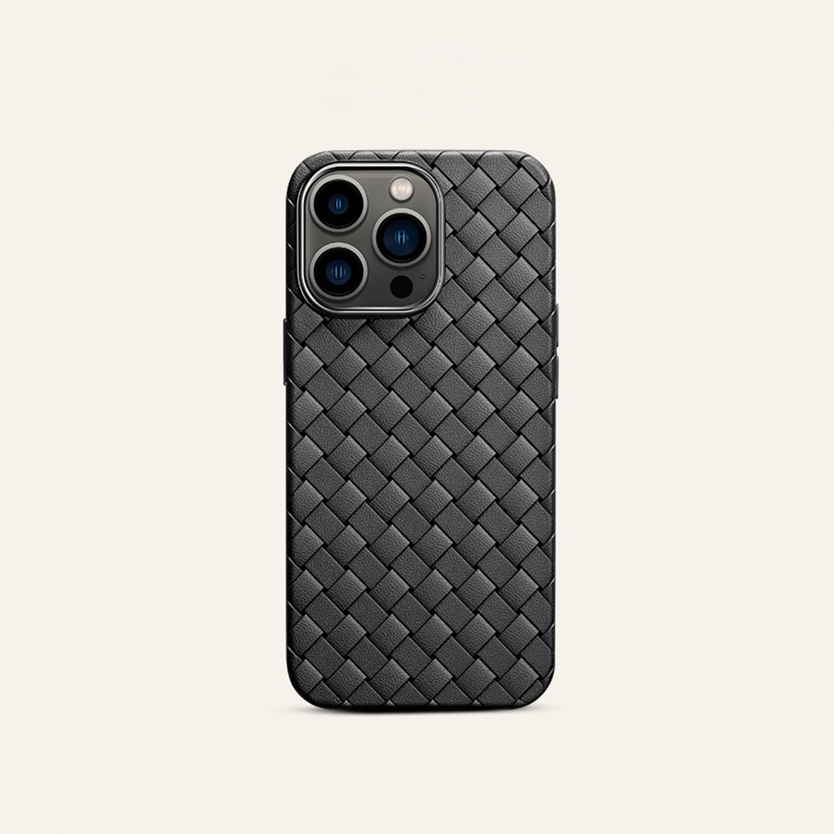 高級クラシック編み込みレザー iPhoneケース-hmcase
