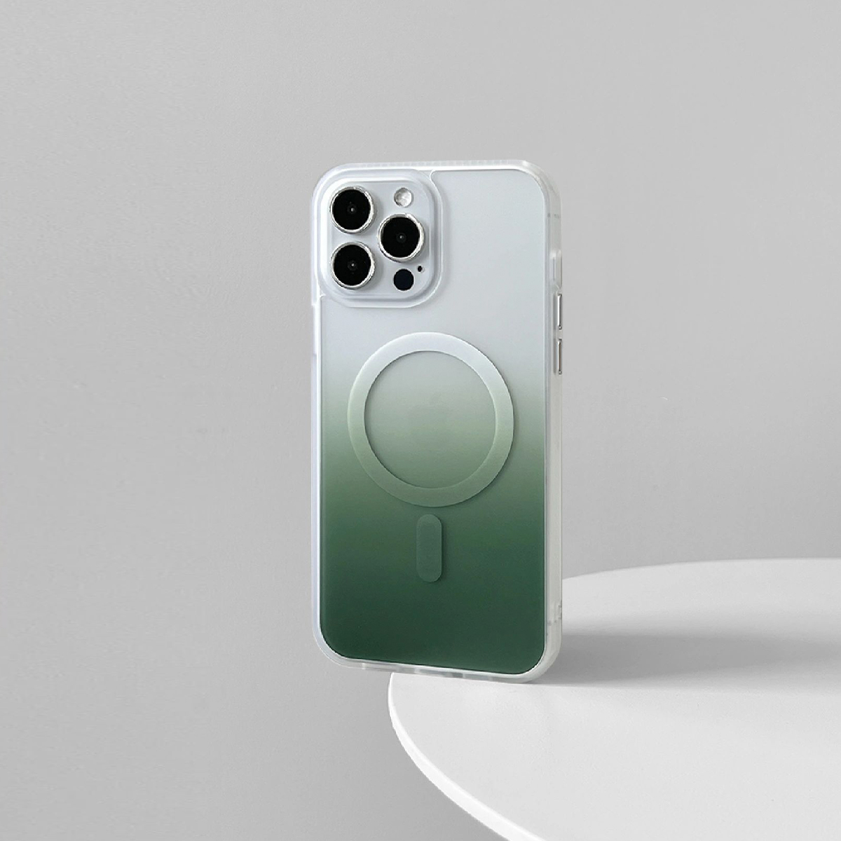 高級感 透明グラデーションカラー Magsafe対応ケース-hmcase