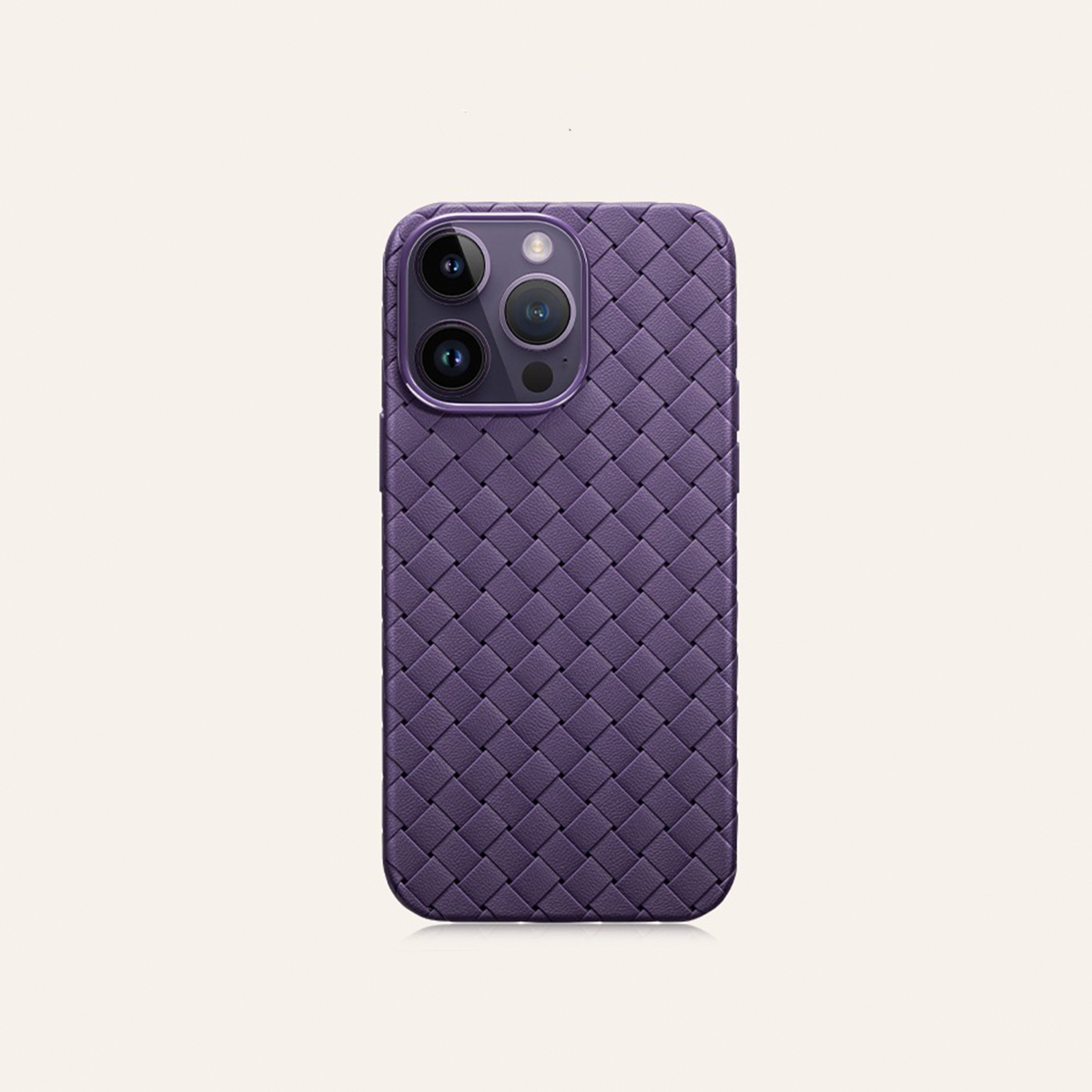 高級クラシック編み込みレザー iPhoneケース-hmcase