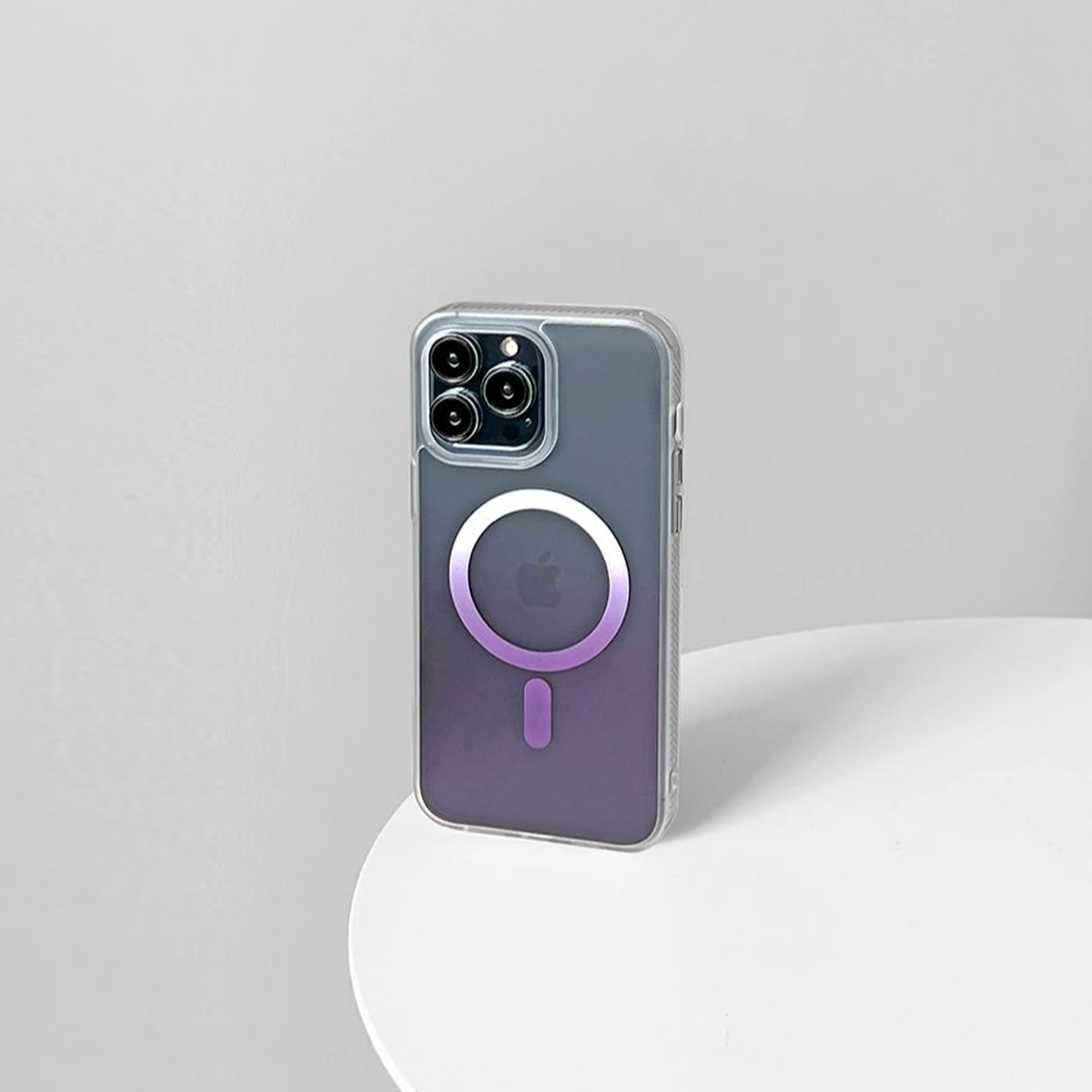 高級感 透明グラデーションカラー Magsafe対応ケース-hmcase