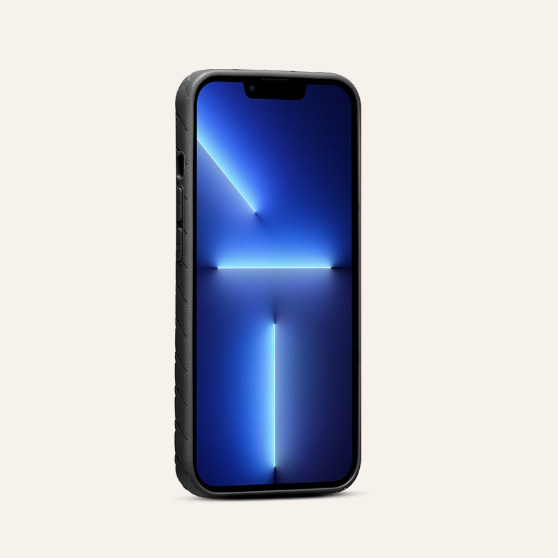 高級クラシック編み込みレザー iPhoneケース-hmcase