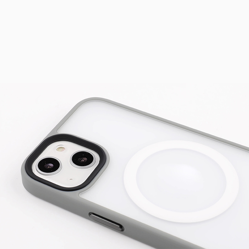 フロスト透明 耐衝撃MagSafe対応iPhoneケース-hmcase