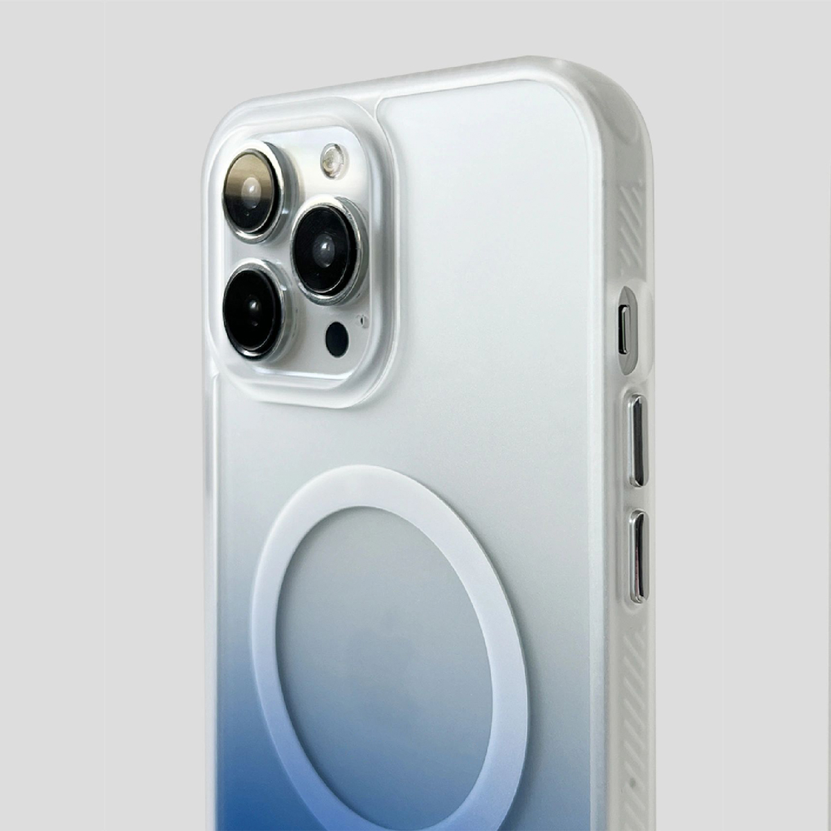 高級感 透明グラデーションカラー Magsafe対応ケース-hmcase