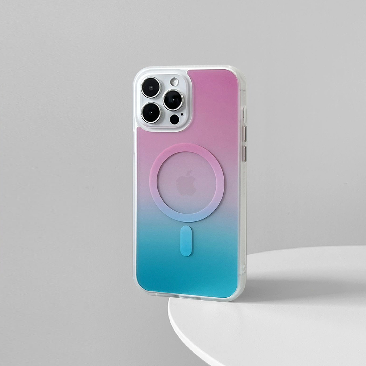 高級感 透明グラデーションカラー Magsafe対応ケース-hmcase