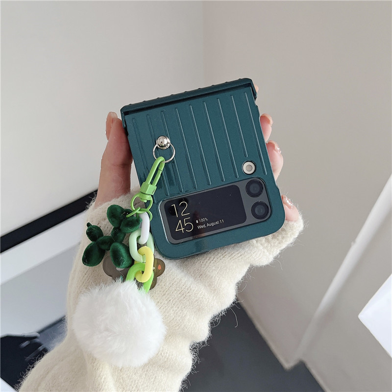 เหมาะสำหรับ Samsung Z Flip4/3 เคสโทรศัพท์มือถือแฟชั่นสร้างสรรค์ใหม่