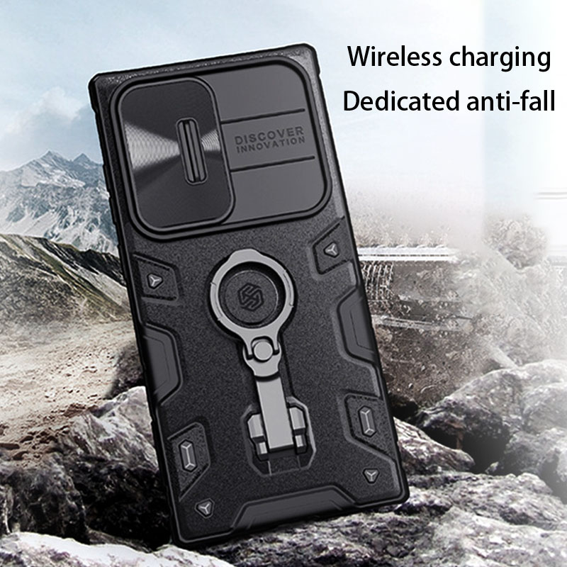 เหมาะสำหรับเคสโทรศัพท์มือถือกันกระแทก Samsung S23 series พร้อมโครงรองรับโทรศัพท์มือถือ