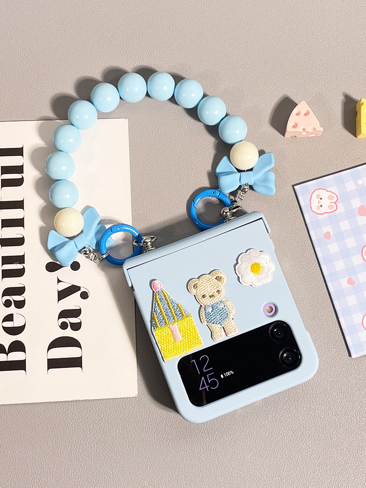 เหมาะสำหรับ Samsung Z Flip4/3 การ์ตูนน่ารักรวมทุกอย่างเคสโทรศัพท์มือถือกันกระแทก