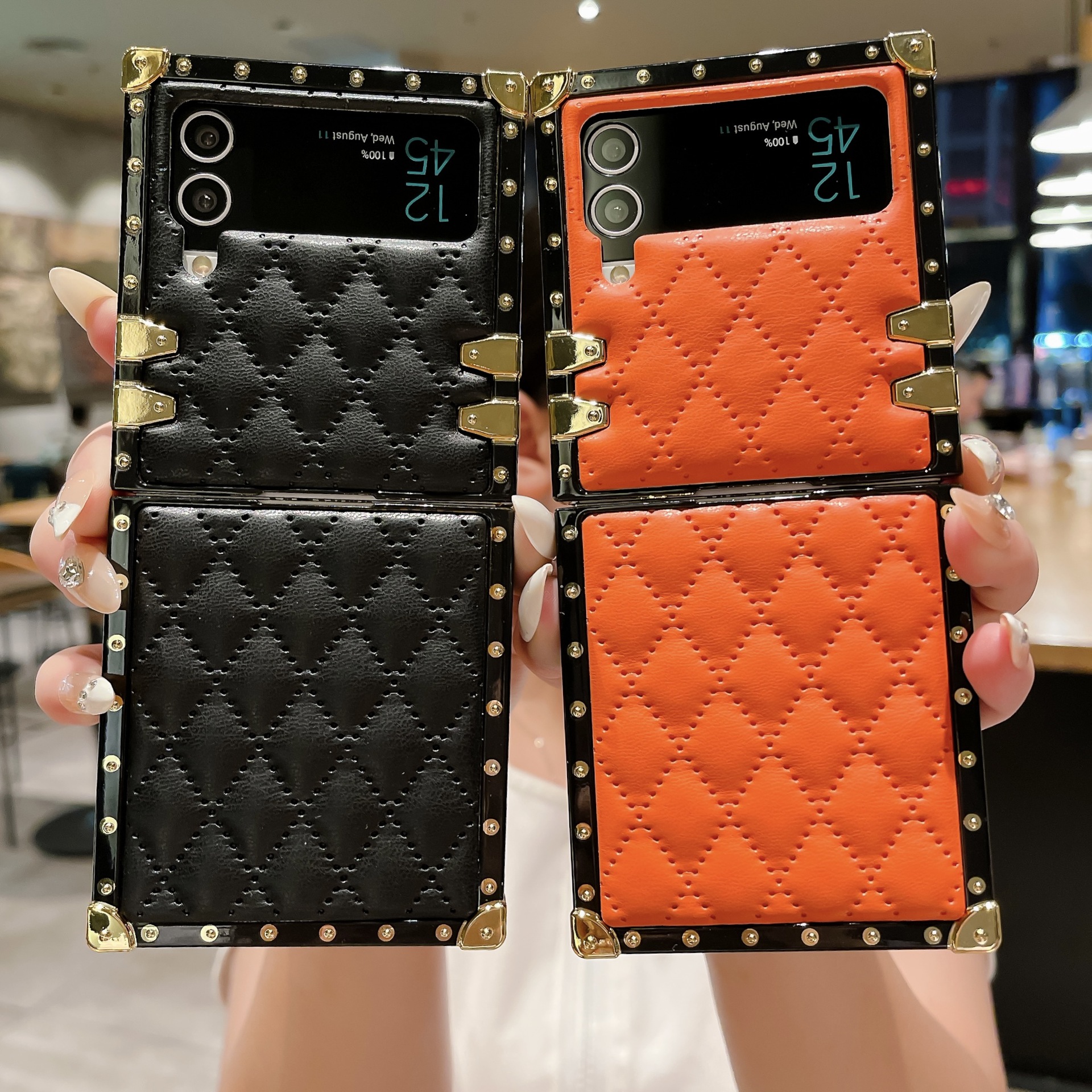 เหมาะสำหรับ Samsung Z Flip 4/3 เคสโทรศัพท์มือถือกันกระแทกแบบใหม่ที่สร้างสรรค์