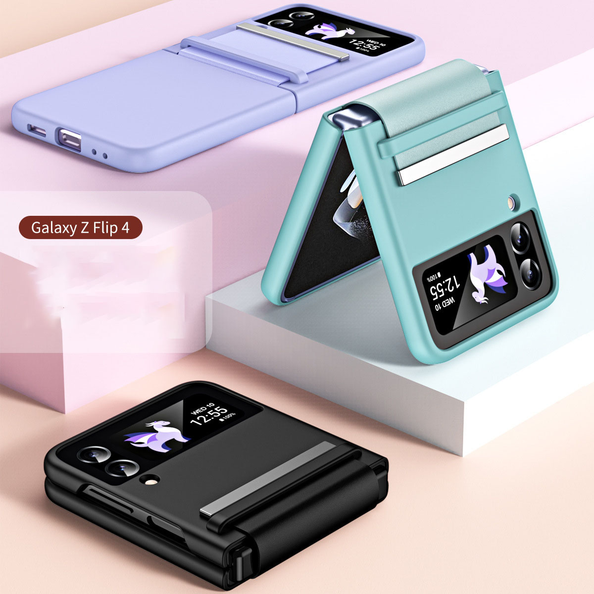 สำหรับ Samsung Z Flip4/3 แฟชั่นสายรัดข้อมือเคสโทรศัพท์กันกระแทก