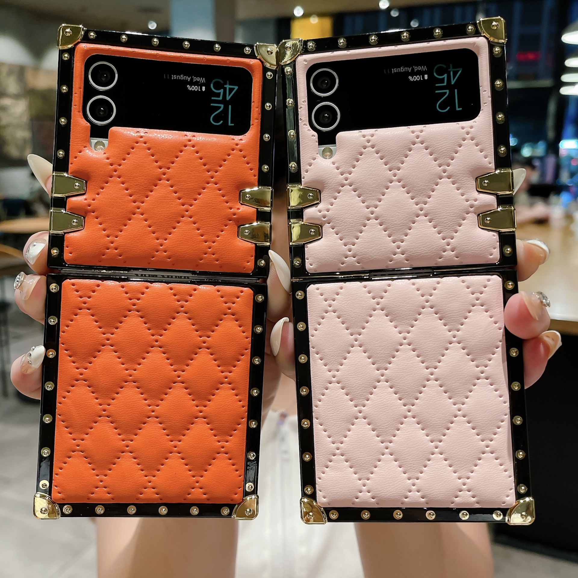 เหมาะสำหรับ Samsung Z Flip 4/3 เคสโทรศัพท์มือถือกันกระแทกแบบใหม่ที่สร้างสรรค์