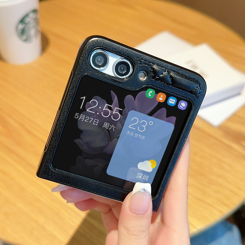 เหมาะสำหรับ Samsung Z Flip5 เคสโทรศัพท์มือถือกันกระแทกแฟชั่นระดับไฮเอนด์ใหม่