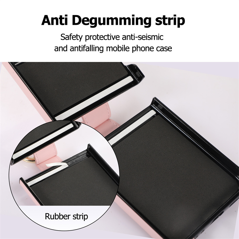 สำหรับ Samsung Z Flip 4/3 เคสโทรศัพท์กันกระแทกอย่างมีสไตล์