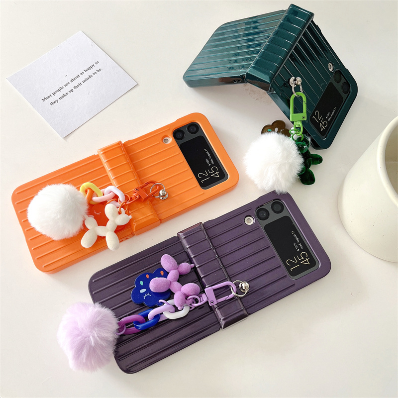 เหมาะสำหรับ Samsung Z Flip4/3 เคสโทรศัพท์มือถือแฟชั่นสร้างสรรค์ใหม่