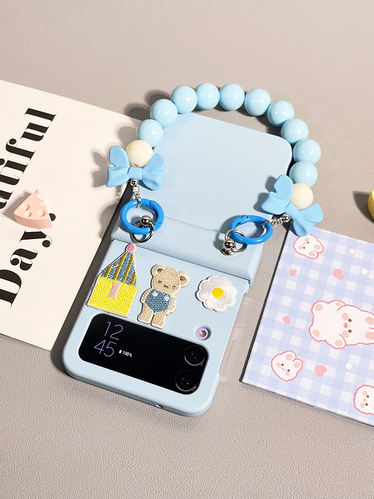 เหมาะสำหรับ Samsung Z Flip4/3 การ์ตูนน่ารักรวมทุกอย่างเคสโทรศัพท์มือถือกันกระแทก