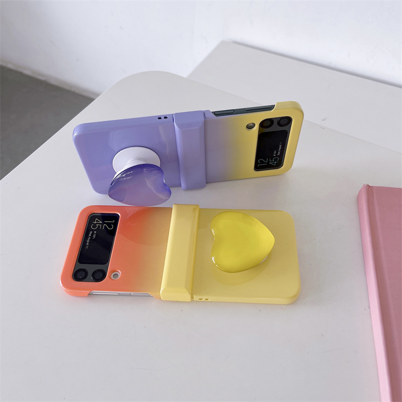 เหมาะสำหรับ Samsung Z Flip4/3 Summer Fashion Macaron Color Phone Case
