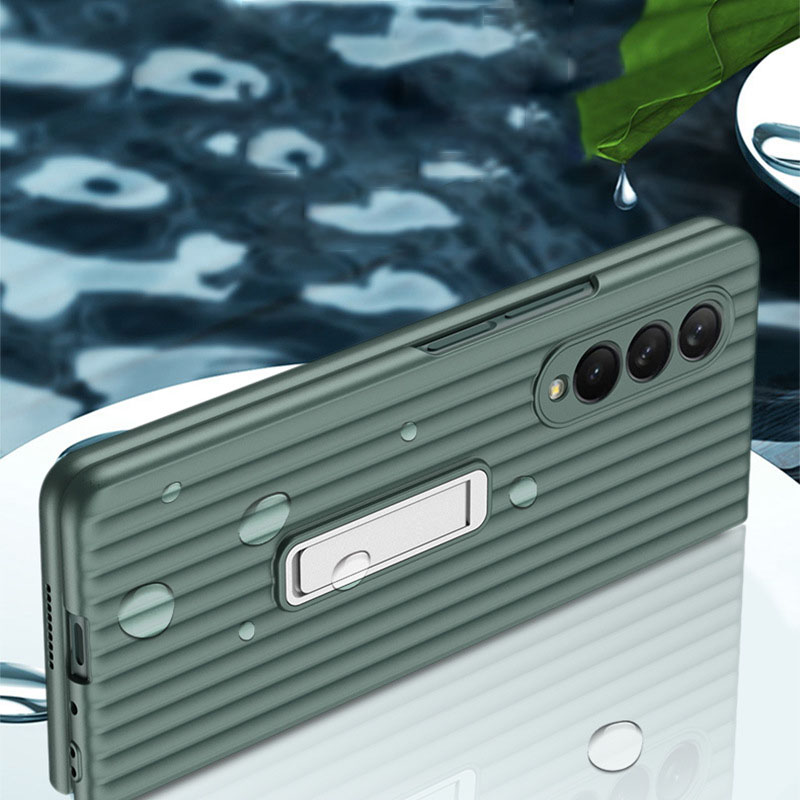 ใช้ได้กับ Samsung Z Fold4/3 แฟชั่นเปลือกฟิล์มรวมโทรศัพท์มือถือเคสป้องกัน