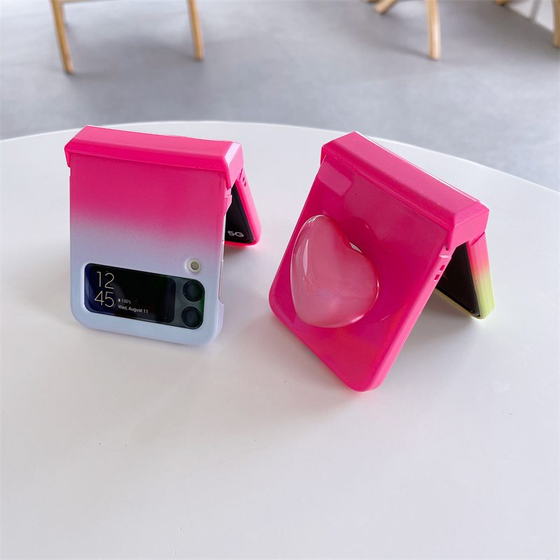 เหมาะสำหรับ Samsung Z Flip4/3 Summer Fashion Macaron Color Phone Case