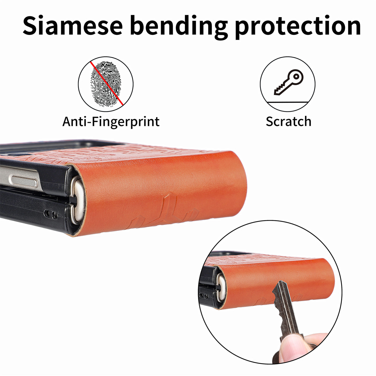 เหมาะสำหรับ Samsung Z Flip4/3 Business เคสโทรศัพท์กันกระแทกแบบนูน