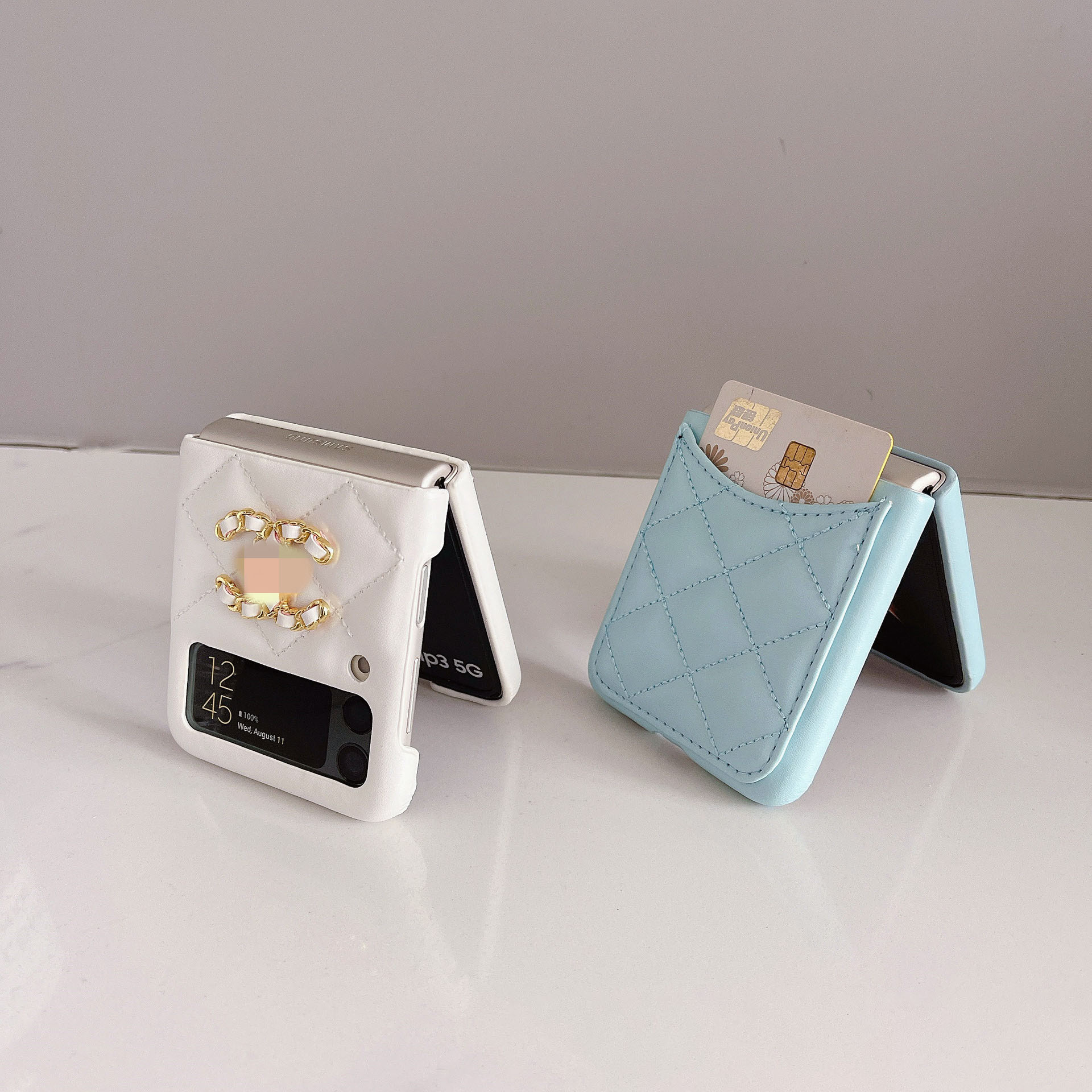 เหมาะสำหรับ Samsung Z Flip4/3 เคสโทรศัพท์หนังระดับไฮเอนด์ใหม่