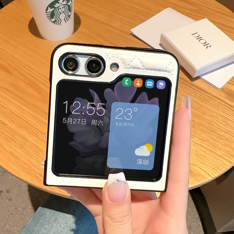 เหมาะสำหรับ Samsung Z Flip5 เคสโทรศัพท์มือถือกันกระแทกแฟชั่นระดับไฮเอนด์ใหม่