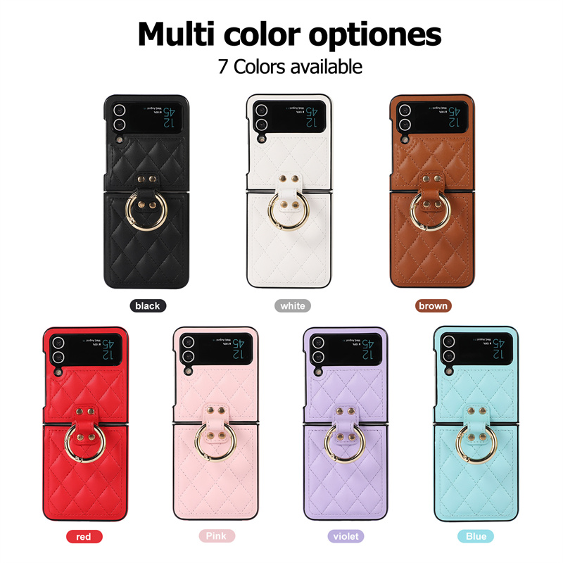 สำหรับ Samsung Z Flip 4/3 เคสโทรศัพท์กันกระแทกอย่างมีสไตล์