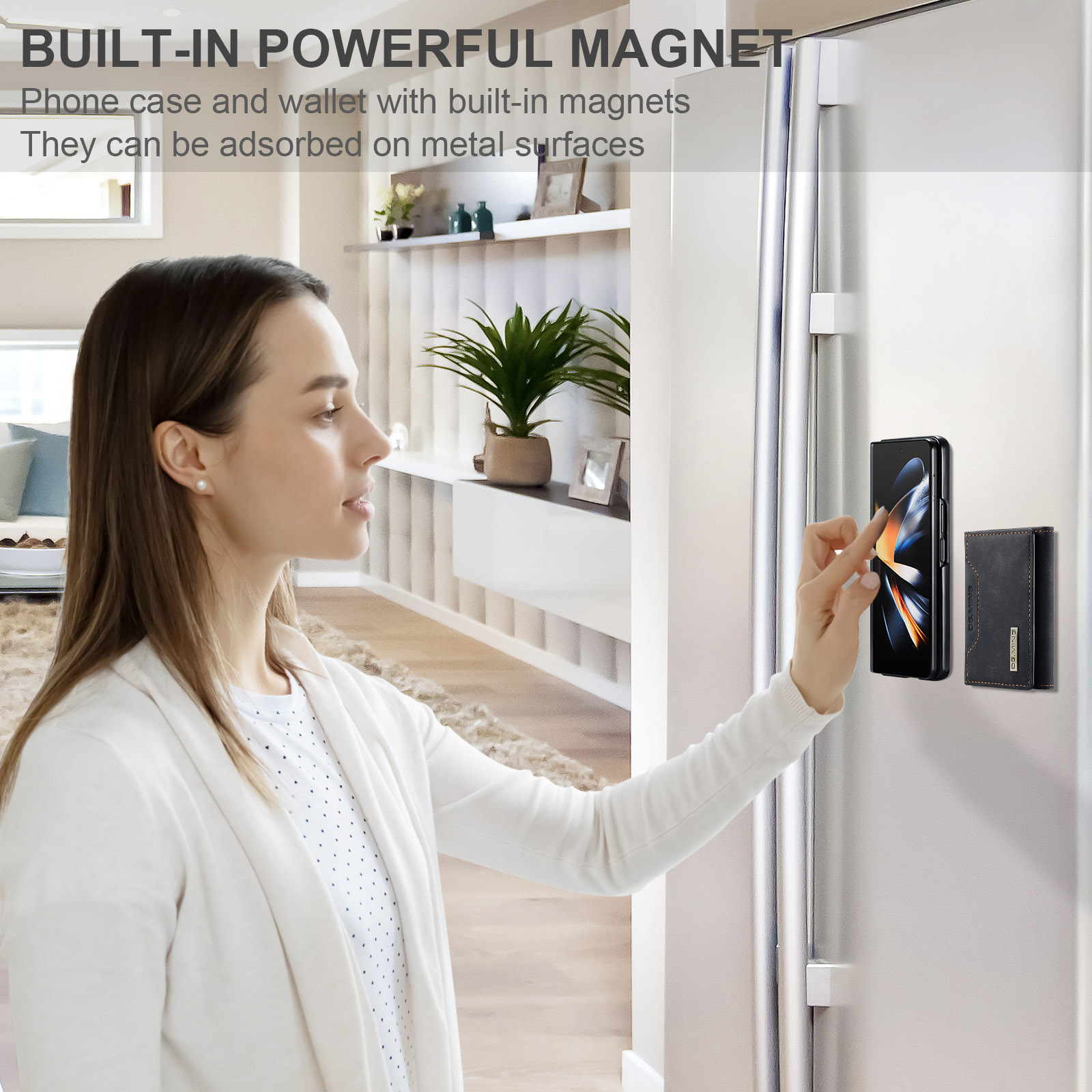 เข้ากันได้กับ Samsung Z Fold4/3 และ Samsung S series เคสโทรศัพท์สำหรับธุรกิจแบบใช้งานได้สองทาง