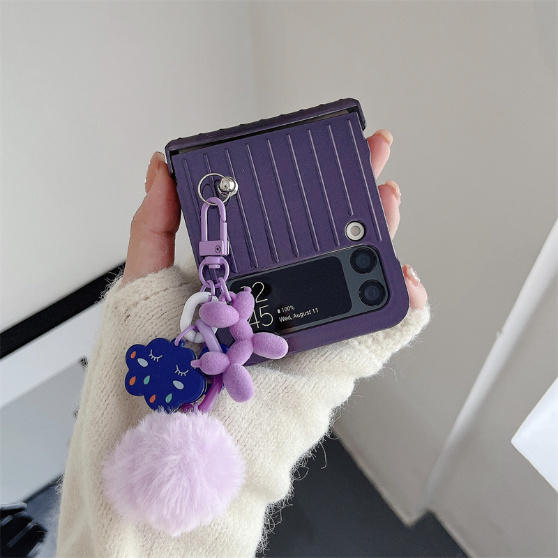 เหมาะสำหรับ Samsung Z Flip4/3 เคสโทรศัพท์มือถือแฟชั่นสร้างสรรค์ใหม่