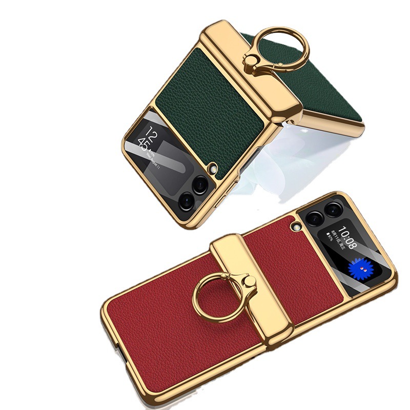 New Solid Color Anodized Metal Frame Case for Samsung Galaxy Z Flip4 Flip3 5G