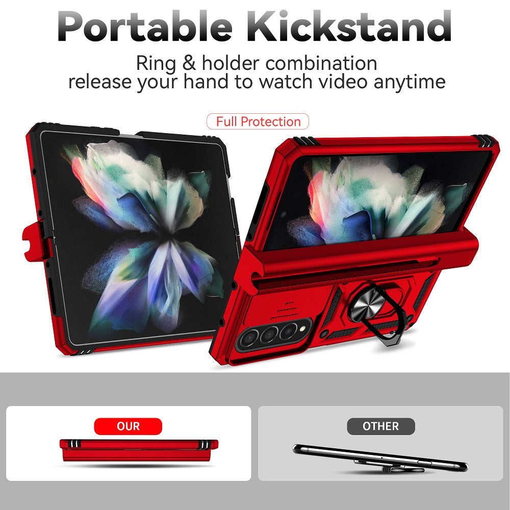 Suitable for samsung z fold4/3 mecha push cover mobile phone