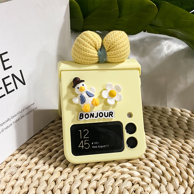 เคสโทรศัพท์น่ารัก Dopamine สำหรับ Samsung Z Flip3/4