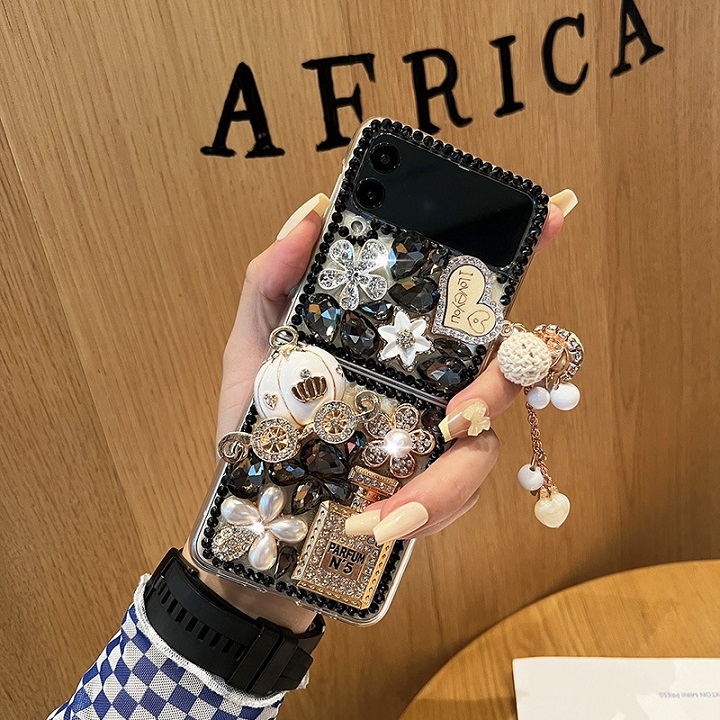 สำหรับ Samsung Z Flip3/4 เคสโทรศัพท์เพชรแฟชั่น