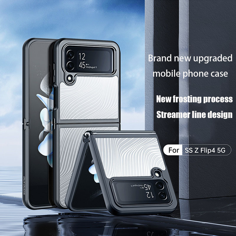 เหมาะสำหรับ Samsung Z Flip4/5 เคสโทรศัพท์มือถือแฟชั่นระดับไฮเอนด์ใหม่