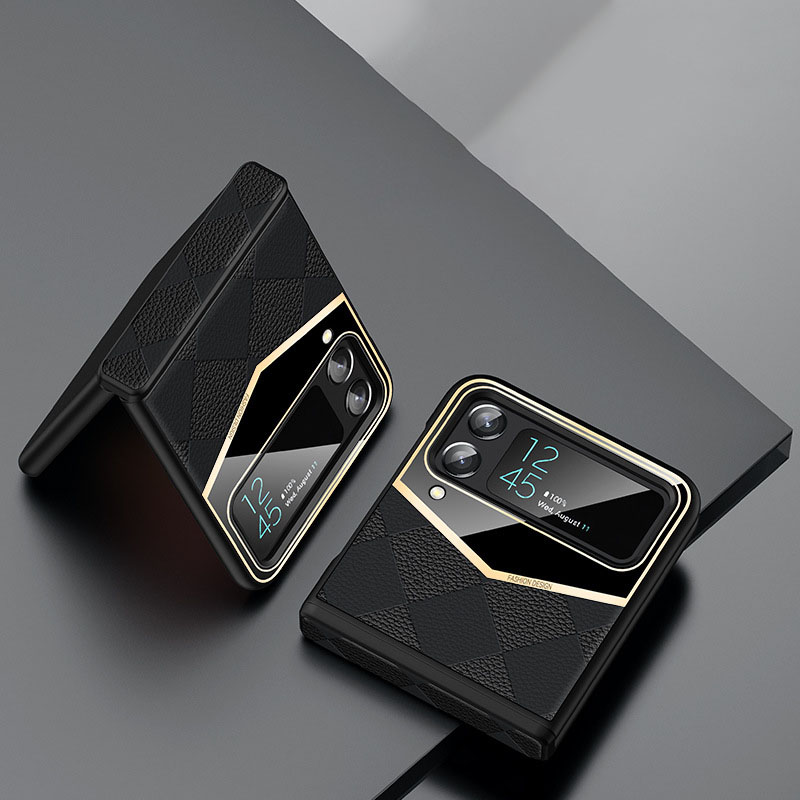 เหมาะสำหรับ Samsung Z Flip4/3 เนื้อหนังเกรดสูง รวมทุกอย่าง เคสโทรศัพท์มือถือกันกระแทก