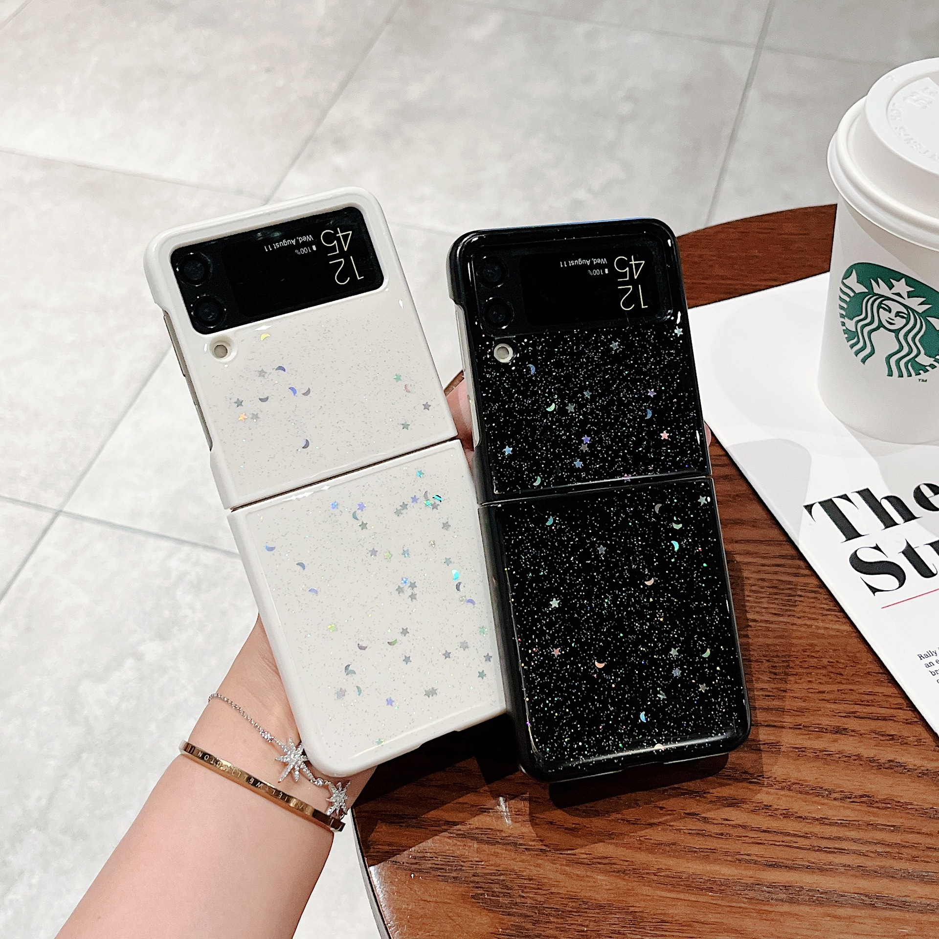 เหมาะสำหรับ Samsung Z Flip4/3 Creative Fashion Drop-proof เคสโทรศัพท์มือถือ