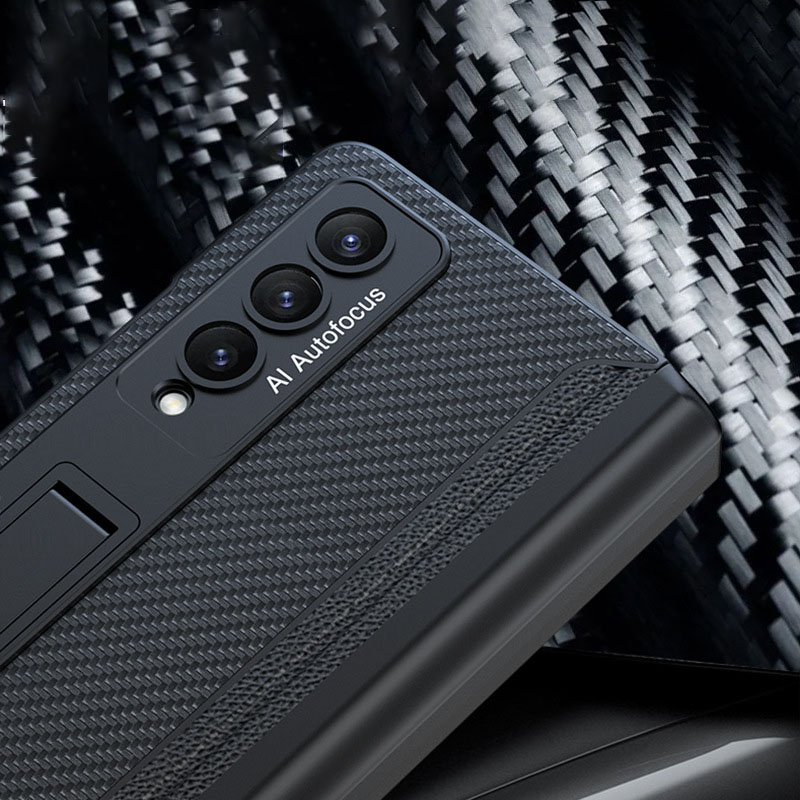 เหมาะสำหรับ Samsung Z Fold4/3 เคสป้องกันโทรศัพท์มือถือสำหรับธุรกิจระดับไฮเอนด์ใหม่