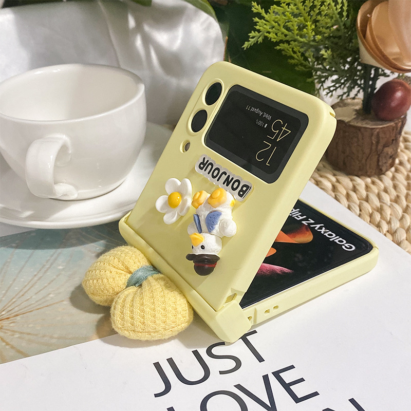 เคสโทรศัพท์น่ารัก Dopamine สำหรับ Samsung Z Flip3/4