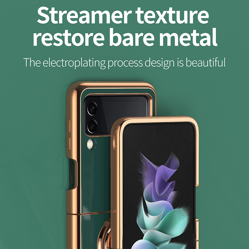 เหมาะสำหรับ Samsung Z Flip4/3 แฟชั่นสร้างสรรค์เคสโทรศัพท์มือถือรุ่นใหม่