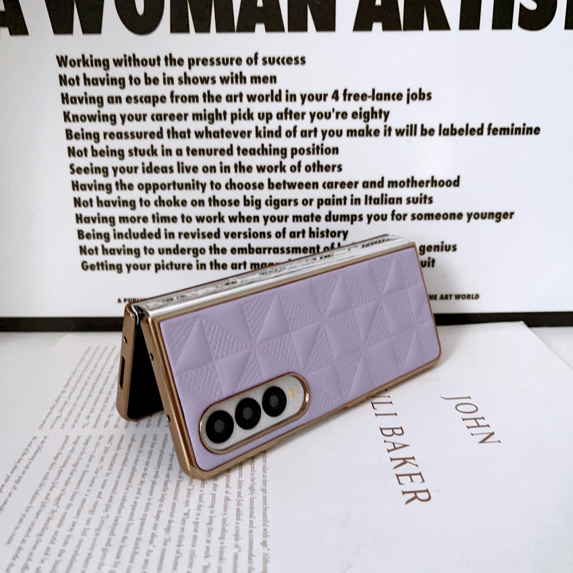 เหมาะสำหรับ Samsung Z Fold4/3 เคสโทรศัพท์มือถือป้องกันการหล่นแฟชั่นใหม่