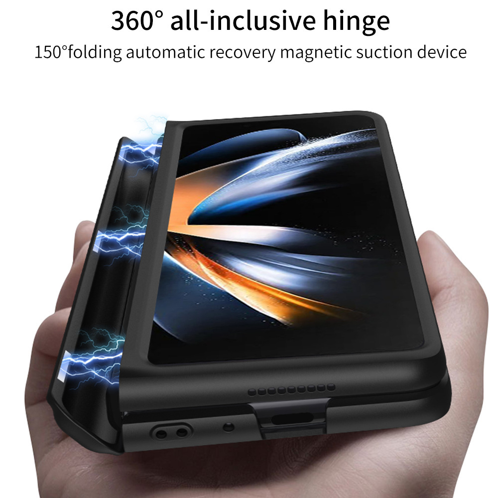 เหมาะสำหรับ Samsung Z Fold4/3 เคสมือถือสำหรับธุรกิจแฟชั่นใหม่พร้อมแม่เหล็กดูด