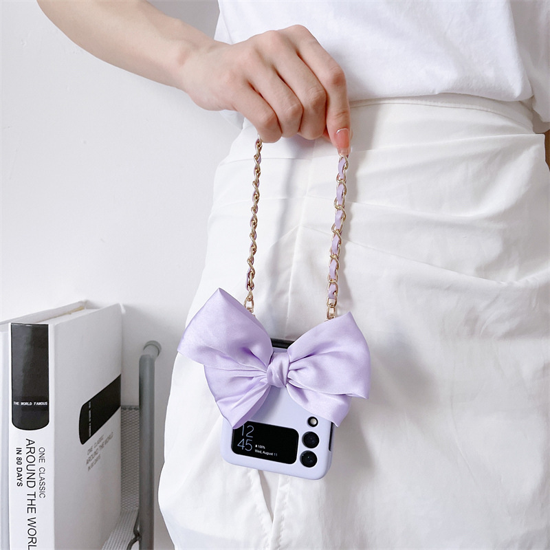 เหมาะสำหรับ Samsung Z Flip3/4 แฟชั่นสร้างสรรค์กุทัณฑ์โทรศัพท์มือถือกรณี