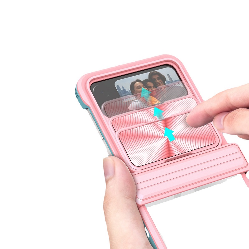 เหมาะสำหรับ Samsung Z Flip3/4 Dopamine Fashion Explosion Phone Case