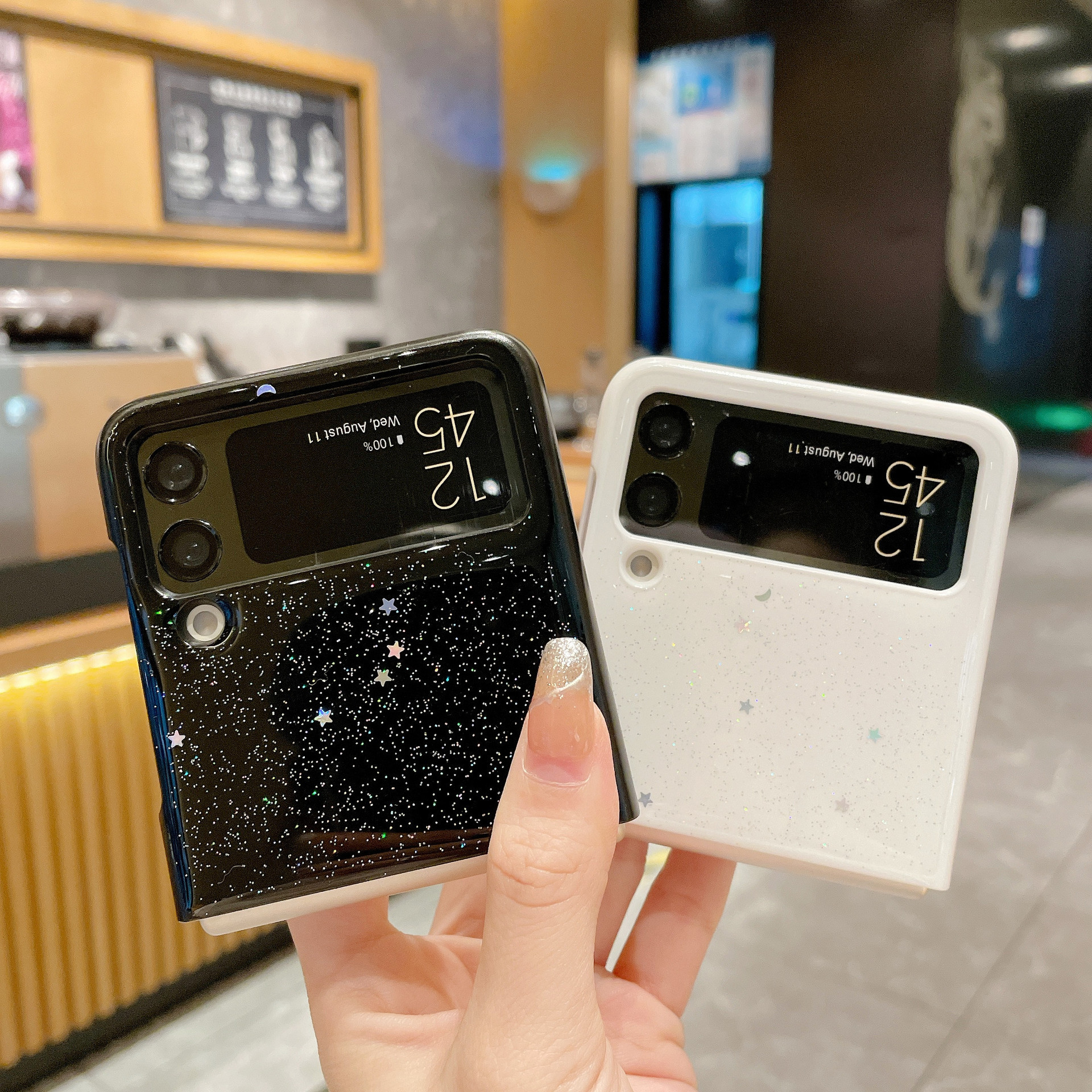 เหมาะสำหรับ Samsung Z Flip4/3 Creative Fashion Drop-proof เคสโทรศัพท์มือถือ