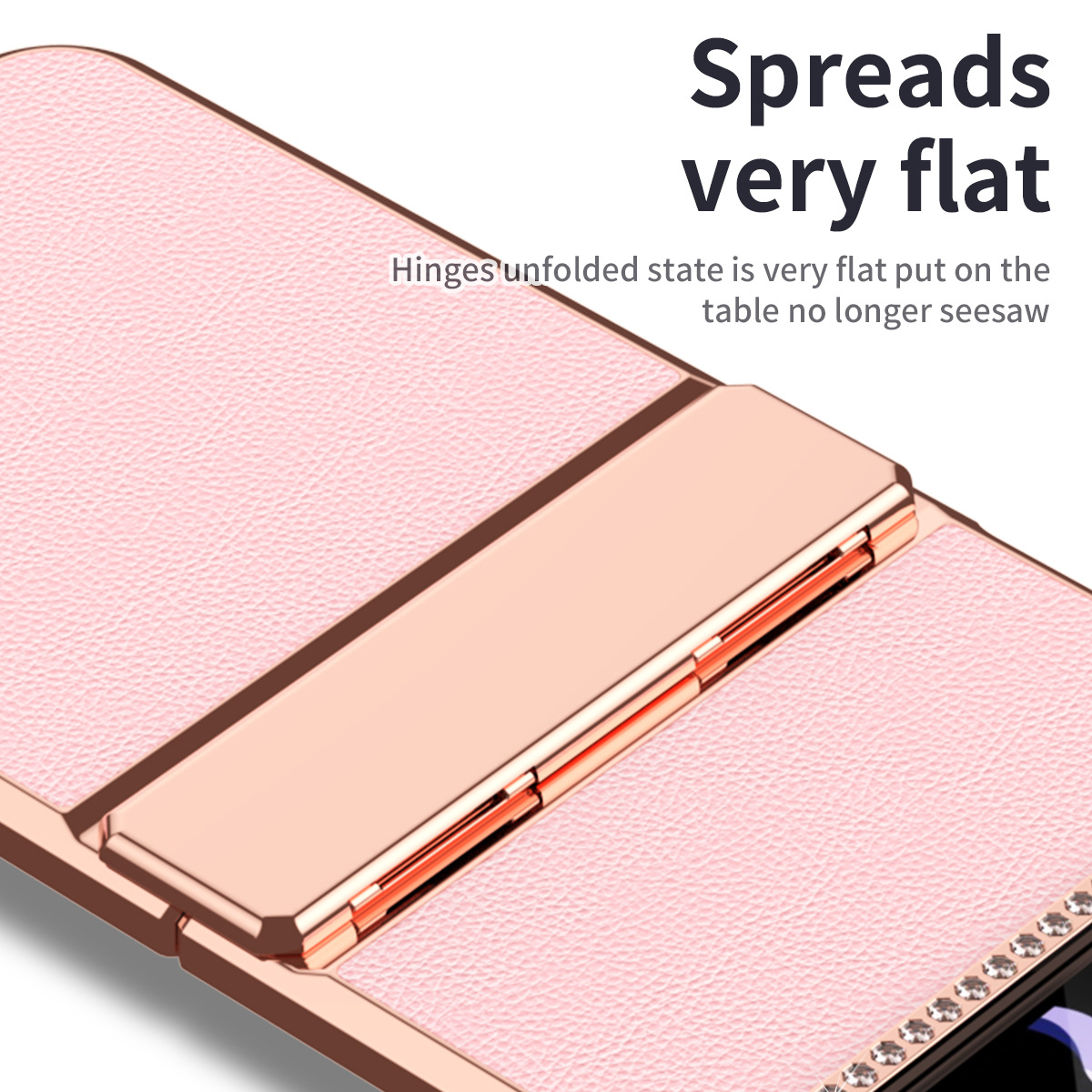 เหมาะสำหรับ Samsung Z Flip4/3 แฟชั่นเคสโทรศัพท์มือถือใหม่ระดับไฮเอนด์