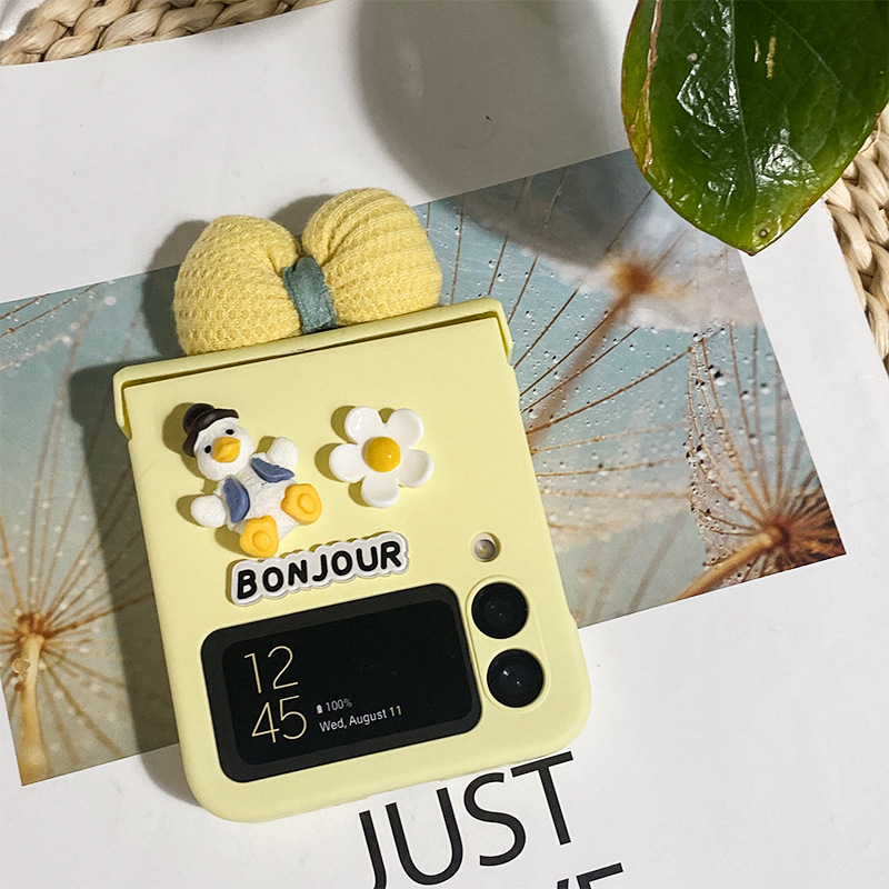 เคสโทรศัพท์น่ารัก Dopamine สำหรับ Samsung Z Flip3/4