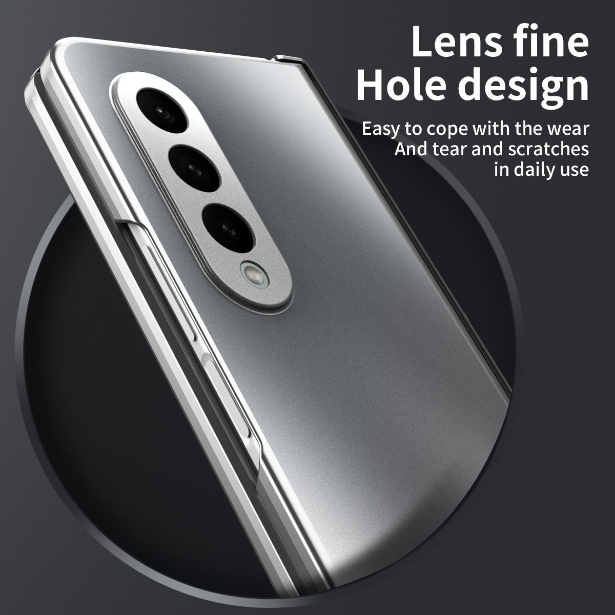 เหมาะสำหรับ Samsung Z Fold4/3 เคสโทรศัพท์มือถือแฟชั่นระดับไฮเอนด์