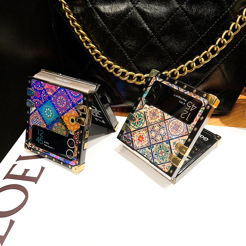 New Ring Luxury Kickstand Case for Samsung Galaxy Z Flip4 Flip3 5G